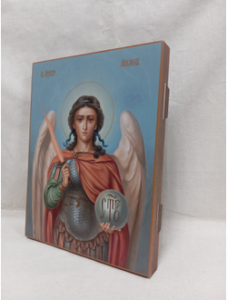 Михаил Архангел, святой Архистратиг. Рукописная икона 22х28см.