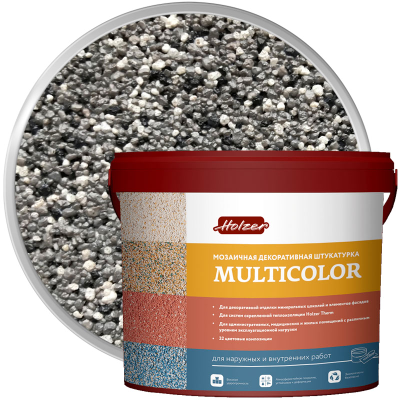 Штукатурка мозаичная акриловая HOLZER MULTICOLOR F-03 25 кг