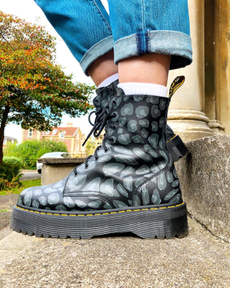 БОТИНКИ DR MARTENS JADON LEOPARD PRINT НА ПЛАТФОРМЕ