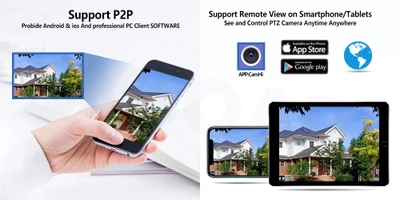 Беспроводная 4G камера наружного наблюдения CamHi 5MP с оптическим 5X Zoom