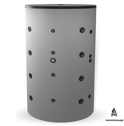 БУФЕРНЫЙ БАК 1500 Л, С ДВУМЯ ТЕПЛООБМЕННИКАМИ, НЕЭМАЛИРОВАННЫЙ