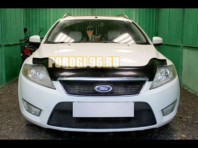 Защита радиатора Ford Mondeo IV 2007-2010 black верх