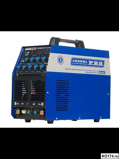Сварочный инвертор TIG AuroraPRO IRONMAN 315 PULSE (TIG+MMA)