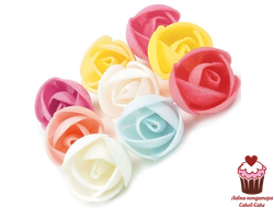 Вафельные цветы Розы 35 мм, 5шт.