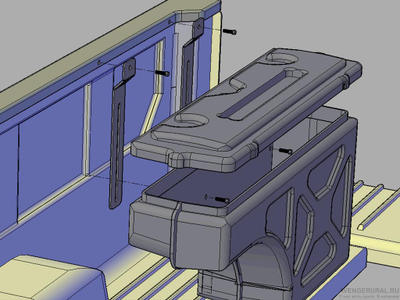 Бокс НЕ ПОВОРОТНЫЙ (ПРАВЫЙ/ЛЕВЫЙ) PICKUPBOX