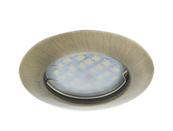 Светильник встраиваемый Ecola DL92 MR16 GU5.3 выпуклый Черненая Бронза 30x80 FB1612EFY