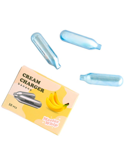 Баллончики для сифона для взбивания сливок (N2O) 10 шт/уп. вкус банана MasterWhip /1/