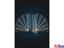 Фонтан светодиодный Крылья, 5 м