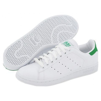 Adidas Stan Smith Белые с зеленым (36-45) Арт. 013МF