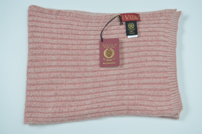 Розовый итальянский шарф