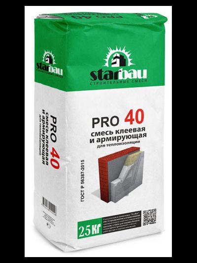 Starbau PRO 40 Смесь армирующая клеевая  25 кг