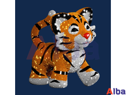 Фигура из мишуры Тигренок