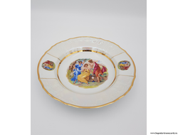 Тарелка глубокая 23 см,  Bernadotte  декор "Мадонна, перламутр" 6шт
