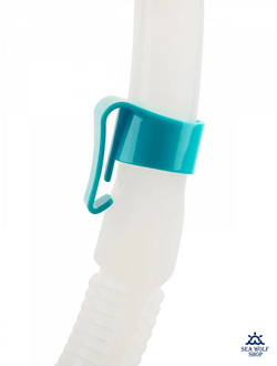 Маска для дайвинга с трубкой Sargan "БАТТЕРФЛЯЙ-М" бирюз. силикон