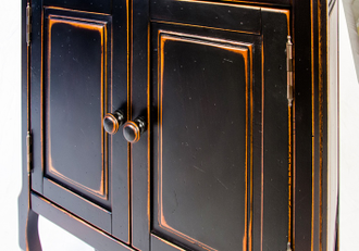 Этажерка с нижней тумбой, в стиле прованс.