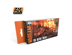 AK-Interactive: Набор акриловых красок: US OLIVE DRAB