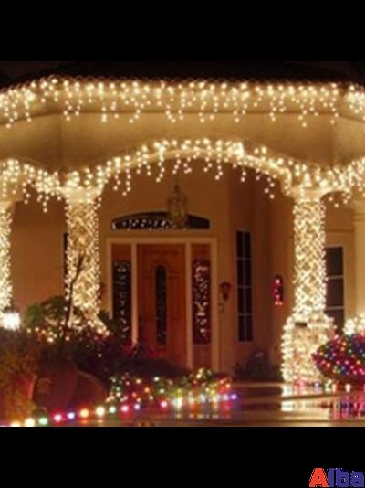 Бахрома 3*0.9 м БЕЛЫЙ ТЕПЛЫЙ, мерцание IP 65