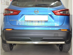 Защита заднего бампера d60 для Nissan Qashqai (2019-...)