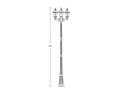 Светильники садово-парковые ROME 3L(h=2880mm)