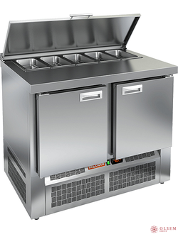 Стол для салатов HICOLD SLE1-11GN (1/3) с крышкой