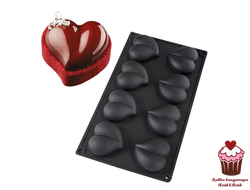 Форма для муссовых десертов Рандеву 8яч, силикон, Китай