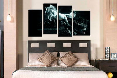 Модульная картина "Среди волков"