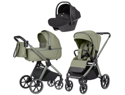 Коляска 3в1 Carrello Omega Deluxe Tropical Green (Nova)