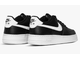 Nike Air Force 1 '07 Black White (Экокожа) сзади