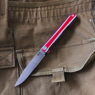 Складной нож Авиационный Single(сталь ELMAX, G10 в цвете швейцарка)