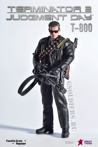 Т-800, Терминатор 2: Судный день, фигурка 1/12 Scale Action Figure Terminator 2: Judgement Day T-800