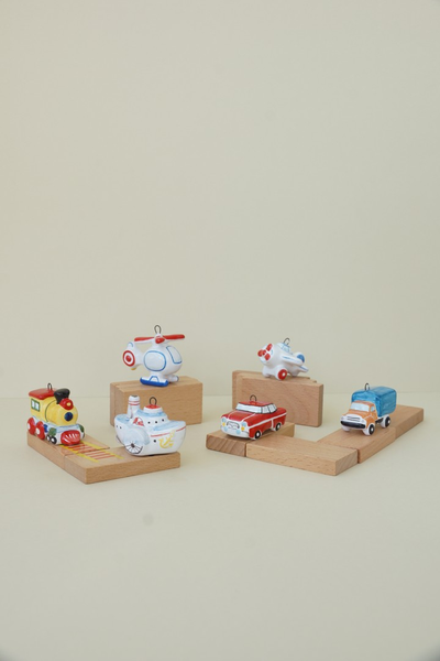 Комплект ёлочных игрушек "Транспорт"