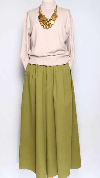 Джемпер "ГЛАДКИЙ С ДЛИННЫМ РУКАВОМ medium" 3062 красный, хаки, пудра, белый, лаванда р.48-52