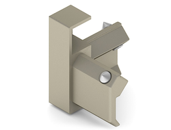 SALE Уголки сборочные для полки с подстветкой  МАТОВАЯ ШАМПАНЬ  компл 4шт DE0253.VS000.  ARISTO