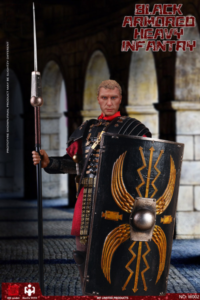 Римский легионер (лимитированная версия) - Коллекционная ФИГУРКА 1/6 scale Black Armored Heavy Infantry (Shanghai WF2020 Venue Limited Edition) (W002) -   HHMODEL & HAOYUTOYS