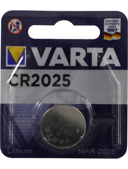 Батарейка CR2025 литиевая VARTA CR2025 3V 1 шт