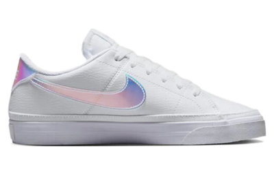 Купить белые найки с голограммой Кроссовки Nike Court Legacy Nature White Iridescent женские FD0820