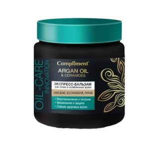 Compliment Argan Oil &amp; Ceramides Экспресс-бальзам для сухих и ослабленных волос, 500мл,