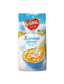 Хлопья кукурузные Любятово легкие 250 г