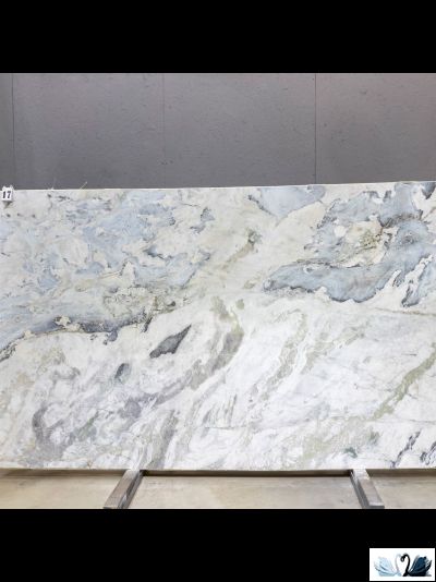 Керамогранит FMAX The Wizard Of Oz 6mm glossy 120x280 см серо - голубой