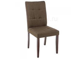 Stul Madina dark walnut/fabric brown