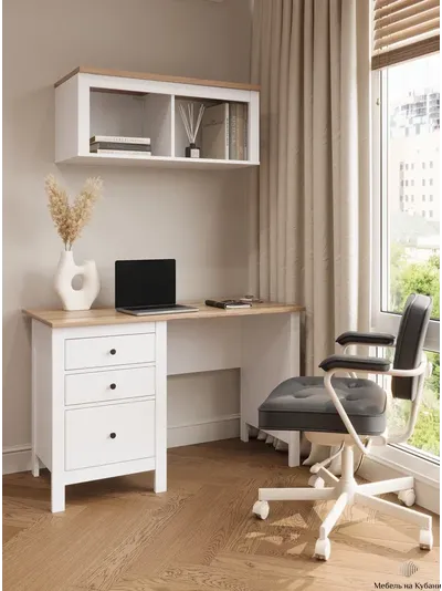 2.08.06.160.14 САГА стол письменный 120х56 белый/ясень