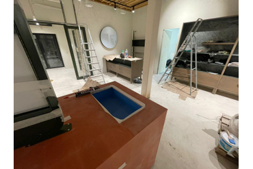 Последние штрихи - вклейка раковины.