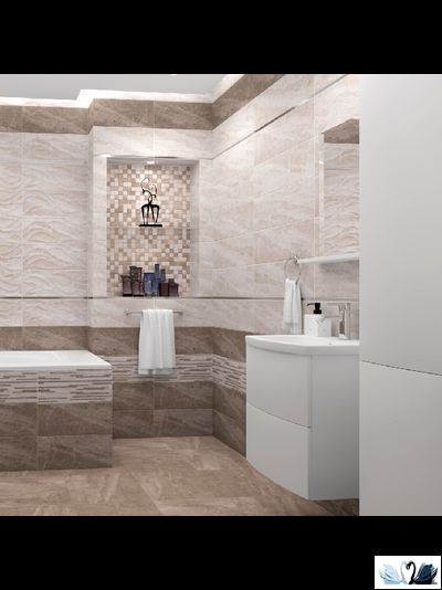 Плитка настенная Laparet Pegas коричневый 20 х 60 см