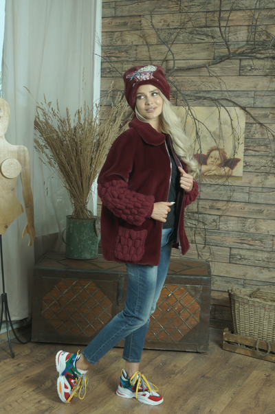 Куртка из экомеха модель 120