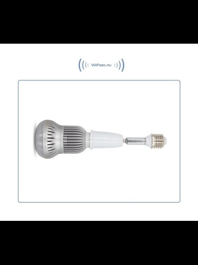 Панорамная WiFi видеоняня/видеокамера (лампа накаливания, цоколь Е27) с DVR с включением освещения, Full HD