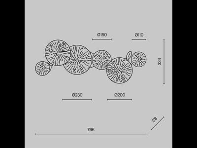 Настенный светильник (бра) Lovetann, MOD082WL-04G