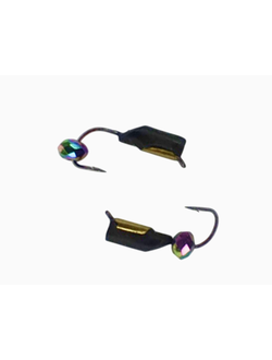 25-52-013/ Мормышка вольфр. "Народная" "СТОЛБИК" Ø2,5 вес 0,5гр с коронкой  кристал хамелеон. (уп-ка 10шт.)