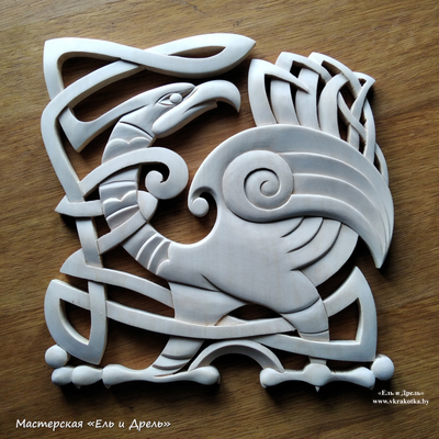 Кельтский орнамент, резьба по дереву