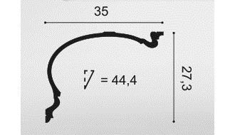 Карниз C344 Heritage XXL - 27,3*35*200см