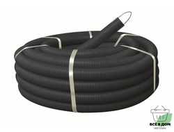 REXANT Труба гофрированная ПНД зонд, черная d25мм (10м)